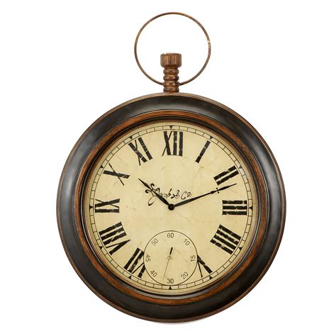 affordable oversized pocket wall clock.